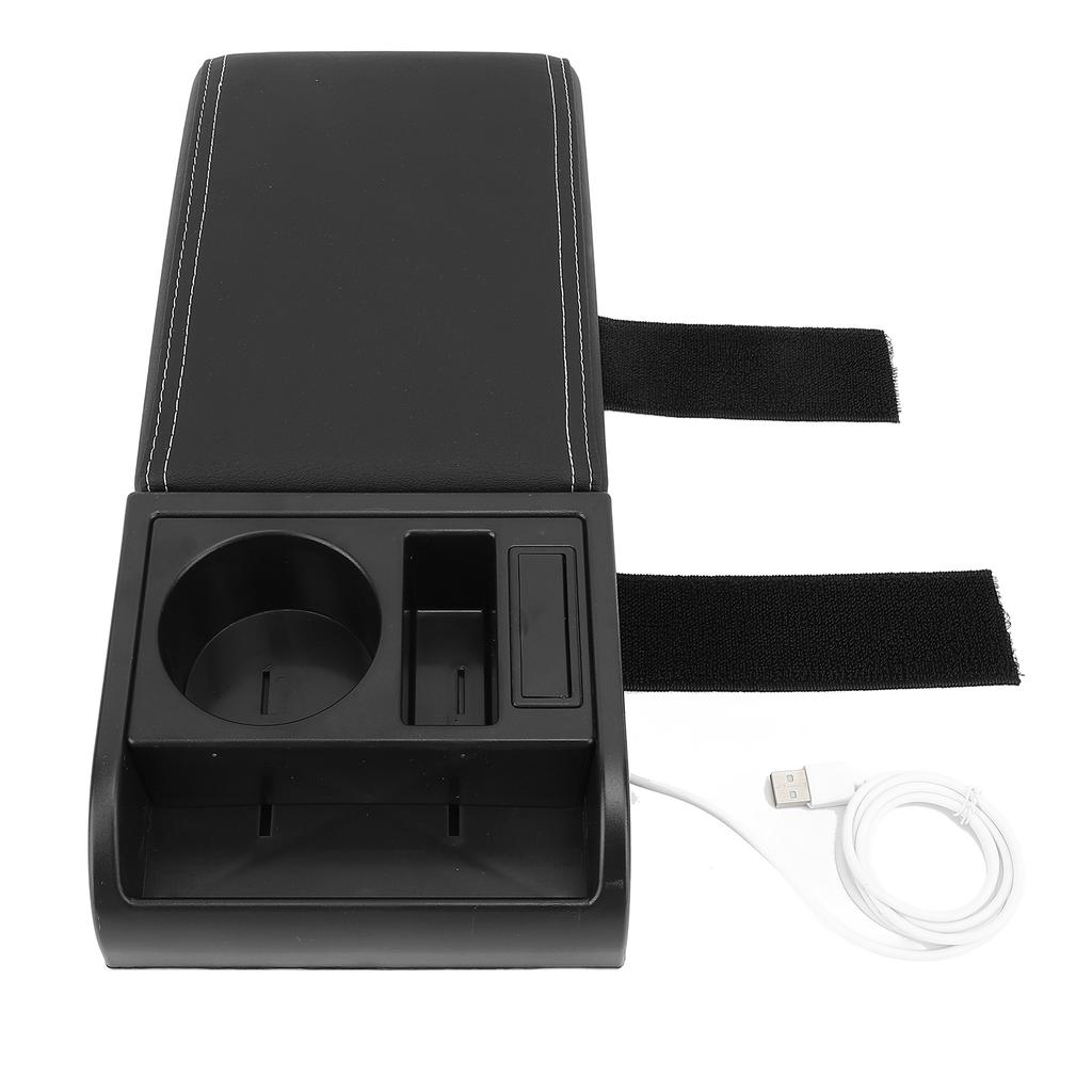 Auto Center Console Armrest Pillow with USB Interface Multifunctional   Width Armrest Storage Box   for Vehicles