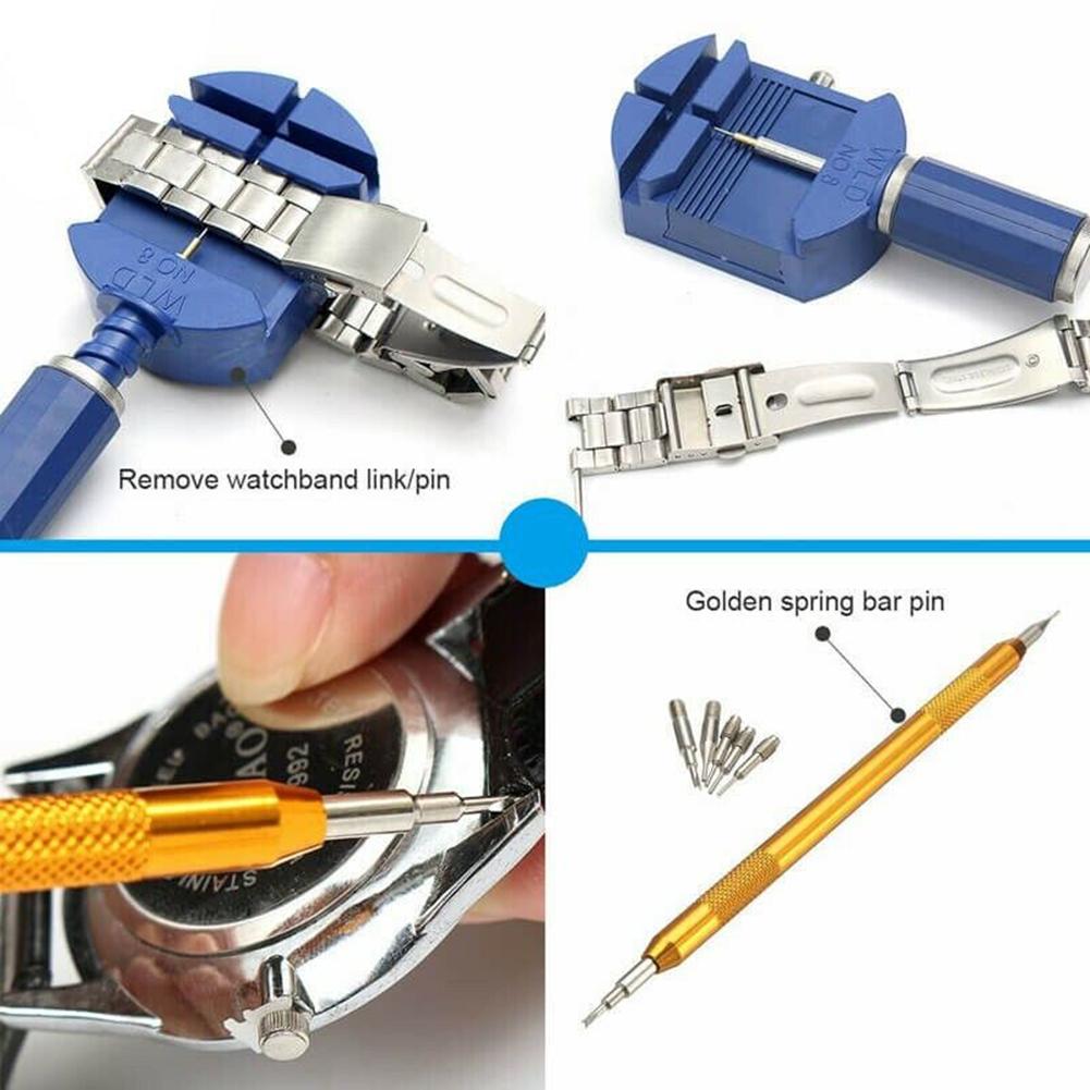 147pcs Watch Repair Kit Watch Link Removal Tool Watch Tool Kit Professional Watch Repair Tools With Carrying Bag