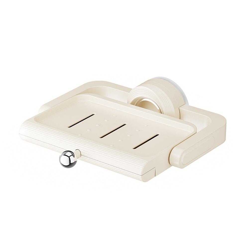 Rotatable Suction Cup Soap Dish Wall-Mounted Multifunctional Drain Soap Holder Box Multi-color Save Space Sponge Soap Box