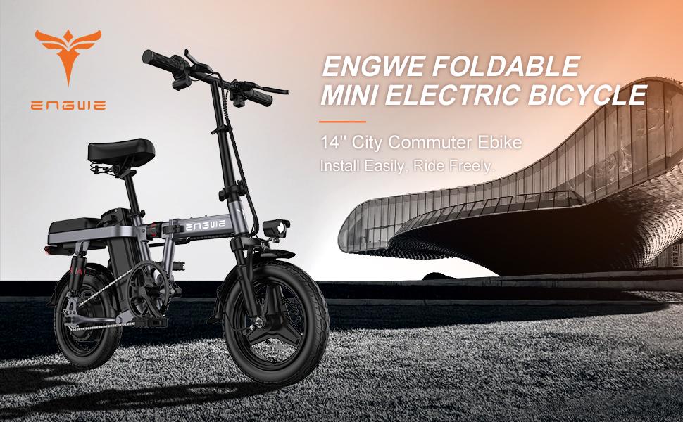 ENGWE T14 Compact Electric Bike - 48V 250W/350W Motor, 28km Range, 14" Urban Commuter