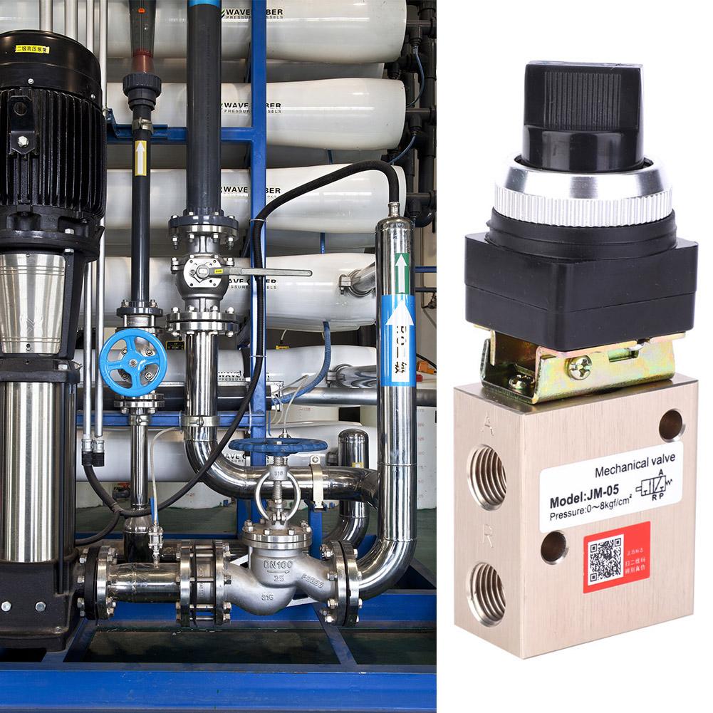 JM05 Pneumatic Mechanical Valve PT 14in 2 Position 3 Way Rotation Head Type Valve