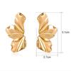 Punk Party Vintage Geometric Clip On Earrings for Women Simple Trendy Petal Earrings Trendy Ear Jewelry Accessories Gift