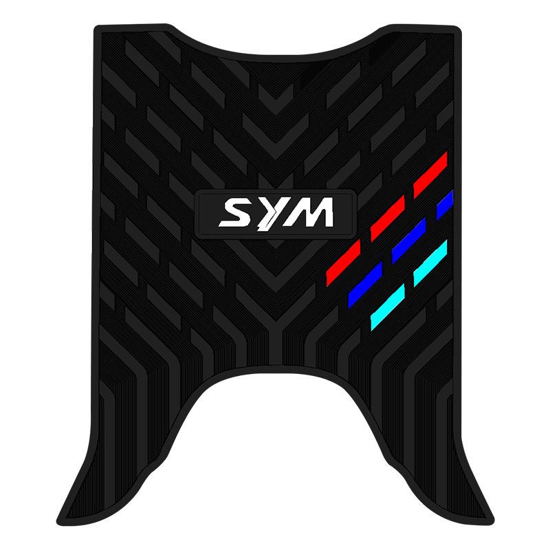 

SYM Little Ant 4MICA 150cc Motorcycle Rubber Pedal Pad Black Rubber Edge - Rubber