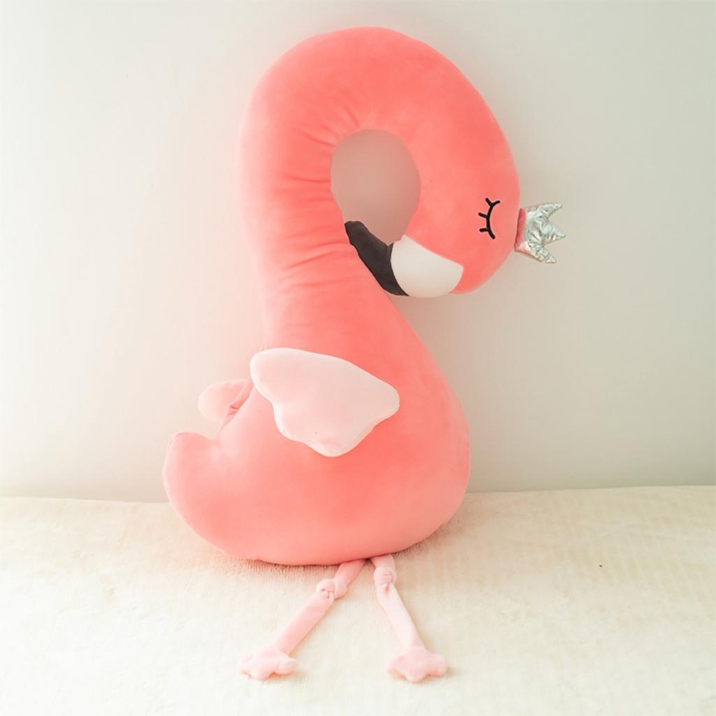 flamingo shaped cushion