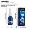 Maryai 243 Medium Strength Threadlocker Fast Curing Removable For Auto Repair Bolt Securing