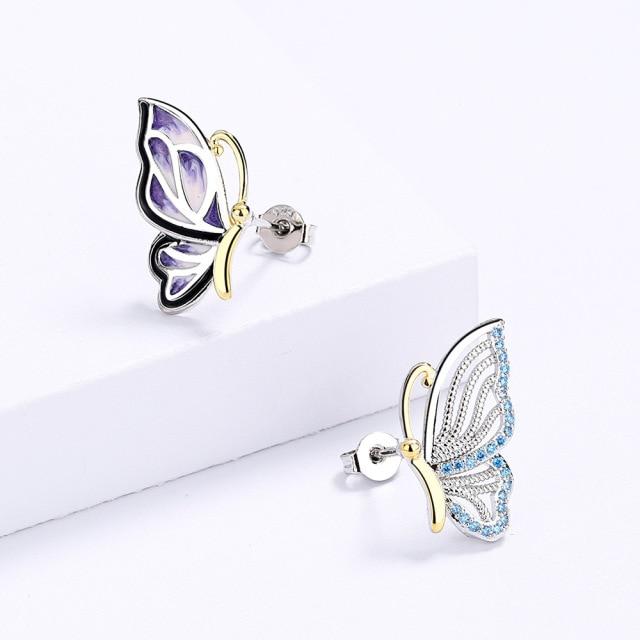 Colar com pingente de borboleta de prata esterlina 925 para mulheres, colar retrô, joias, presentes