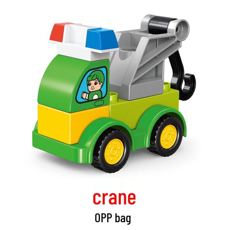 Versatile Engineering Car Toy: Suitable with LEGO Large Bricks, Encourages Creativity and Learning In Children, Ideal for Small Gifts.