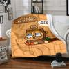 Pop Mart Personalized Text Blanket Throw Personalized Blanket Soft Warm Cozy Suitable for Bed Chair Office Seaside Four Seasons Universal