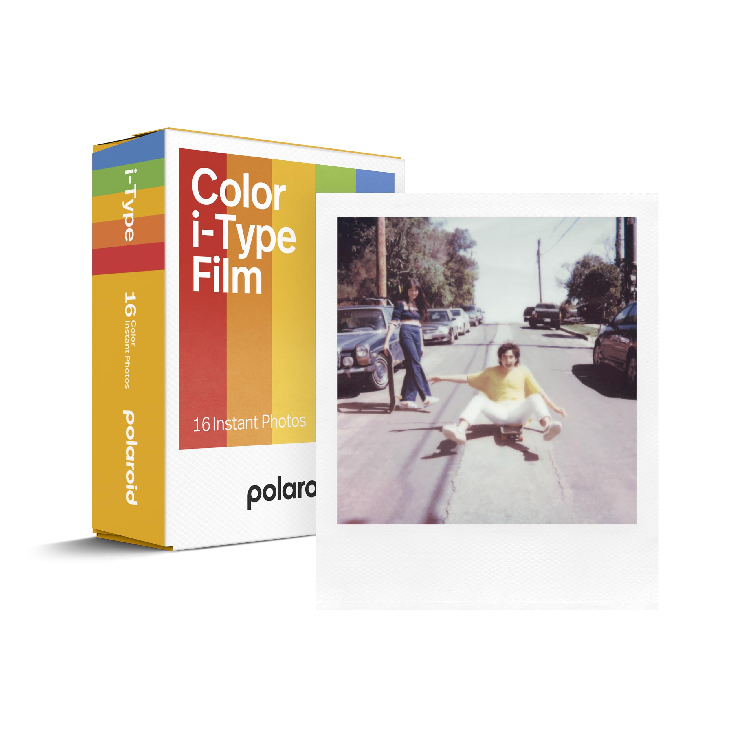 

Polaroid Instant Film Color Film for i-Type - Double Pack, 16 Films, White Frame (6009)