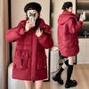 Winter Cotton Clothes Women's 2025 New Age-reducing Loose Fashion Mid-length Shiny Cotton Jacket