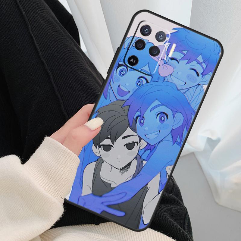 Omori Game Case For OPPO A54 A74 A94 A83 A91 A93 A5 A9 A31 A53 2020 A15 A52 A72 Find X5 X3 Pro Cover