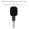 Portable Small Microphone Mini Plug in Mic Megaphone 3.5mm Audio Jack for Phone