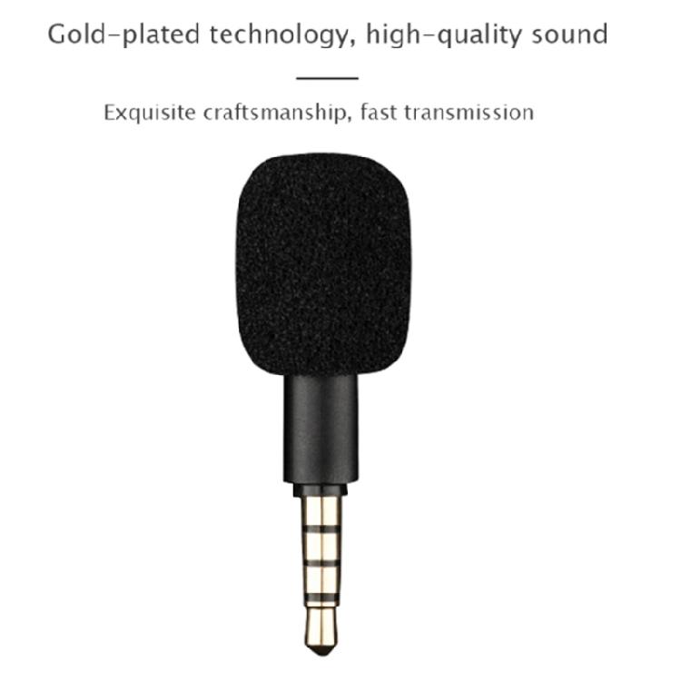 Portable Small Microphone Mini Plug in Mic Megaphone 3.5mm Audio Jack for Phone