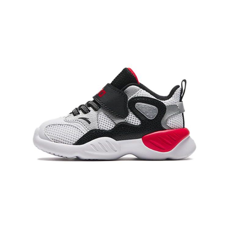 

Anta Kids Anti-Kick Anti-Slip Low-Top Walking Shoes Baby Shoes White Black 312330001-1 26
