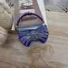 Luxury Acrylic Butterfly Clutch With Embellished Rhinestones For Evening Events