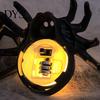 Indoor Festival Atmosphere Lamps Halloween Spider Tea Light Candle, Battery Operated Flameless Flickering LED Fake Candles Spooky Eyeball Skull