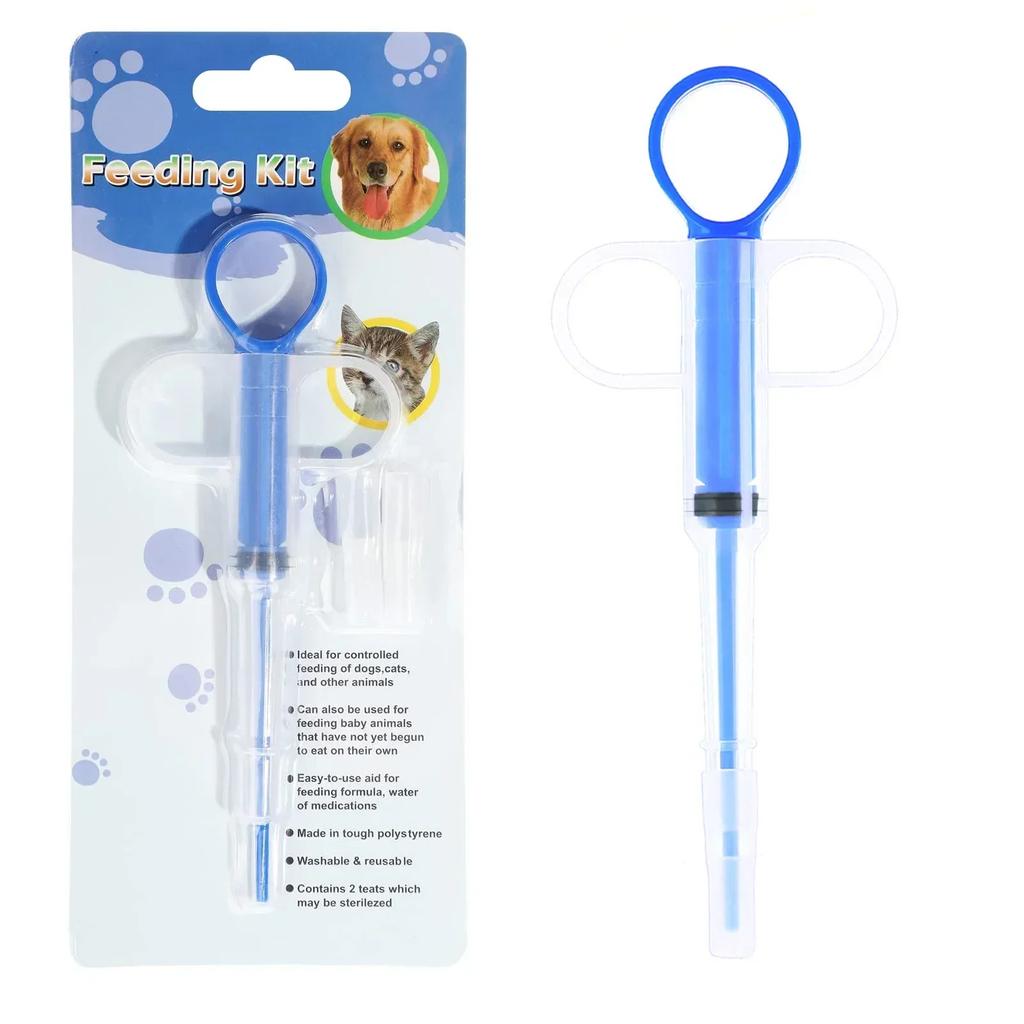 Pet Medicine Feeder Cats Dogs Push-type Pill Applicator Milk Tube Feeder Deworming Syringe Injection Tool Dog Accessories