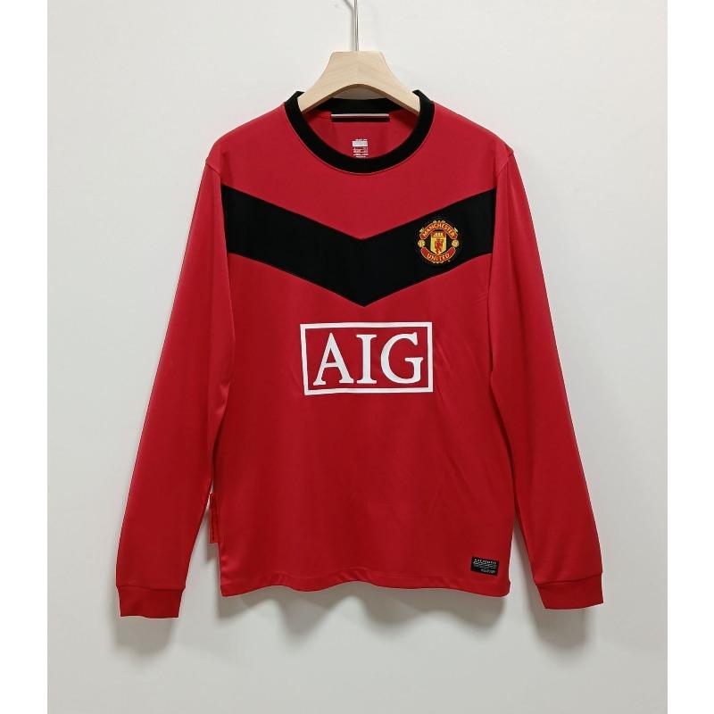 Camiseta retro de manga larga Camiseta de fútbol Real Madrid Manchester United Inglaterra Arsenal Portugal Inter de Milán AC camiseta réplica