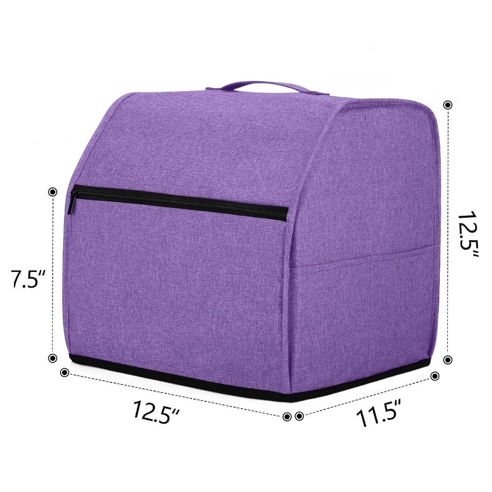 1PC Purple Overlock Sewing Machine Cover 600D Oxford Cloth 31*28*31cm Overlock Sewing Machine Cover With Storage Pockets Parts