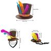 Cappelli Alti alla Moda Fasce per Capelli con Piccolo Cappello a Cilindro per Bambini e Adulti Raccolte Festiva Travestimento Cappello per Fotografia