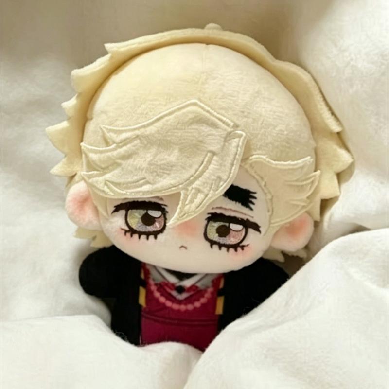 10cm Kimetsu No Yaiba Douma Pluche Pop Zacht Figuur Anime Karakters Verzamelspeelgoed Bureau Ornament Voor Anime Fans 10CM beige