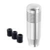 Lunsom 85mm Car Shift Knob Metal Short Shift Knob Aluminum Alloy for Auto and Manual Car (Silver)