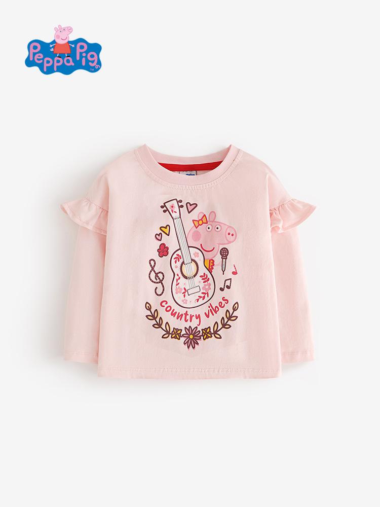 Dívčí tričko s dlouhým rukávem Peppa Pig - Stylový princeznovský design na jaro/podzim