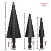 High-Efficiency Wear-Resistant Blackened Woodworking Step Drill for Chamfering and Drilling