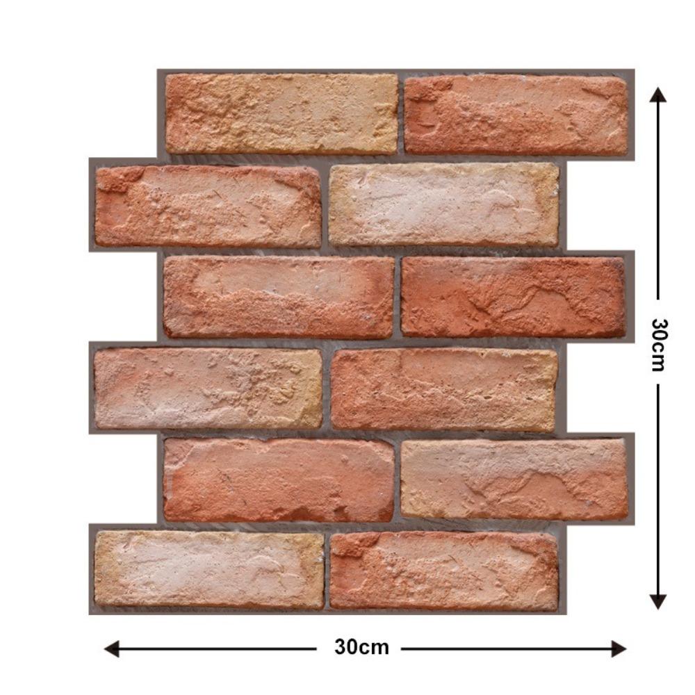 10 Pcs Waterproof Wall Panels Brick Shape Home Decorative 2025 Stickers