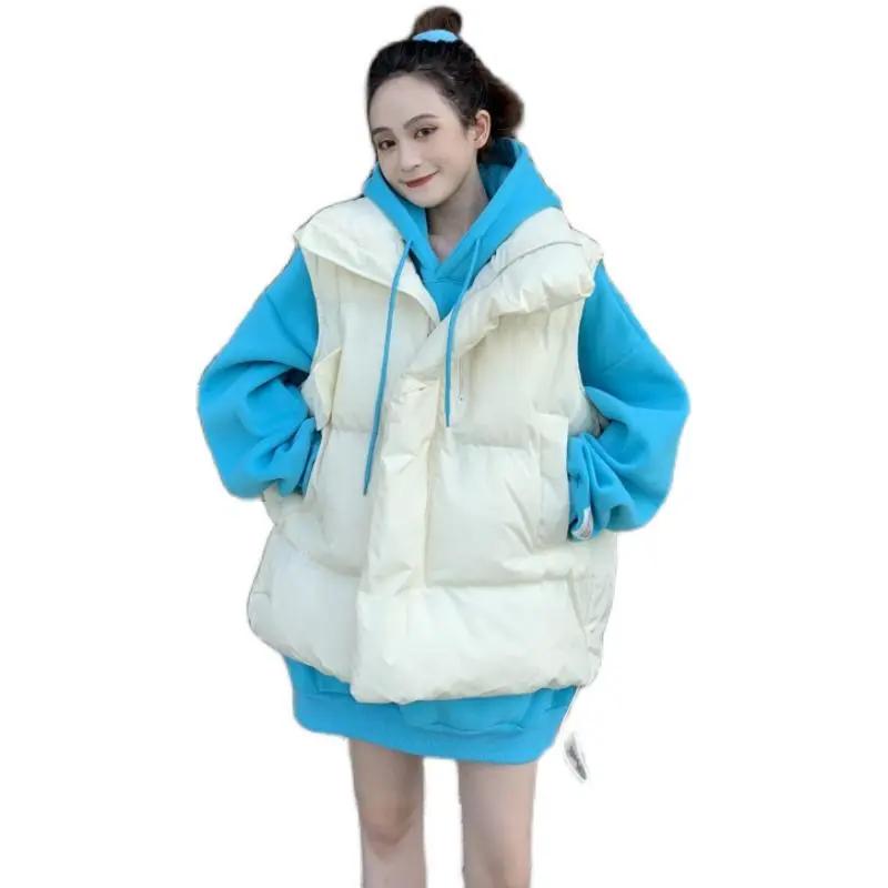 

Плюс Толстый Плюс Размер Осень и Зима Хлопковая Куртка Верхняя Одежда Жилет Инс Свободный Хлопковый Жилет Куртка Тренд XXL абрикосовый