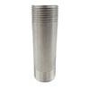 Length 100/150/200/300mm 1/4" 3/8" 1/2" 3/4"-2” BSP Male Thread Long Nipple 304 Stainless Steel Pipe Fitting Connector Adapter