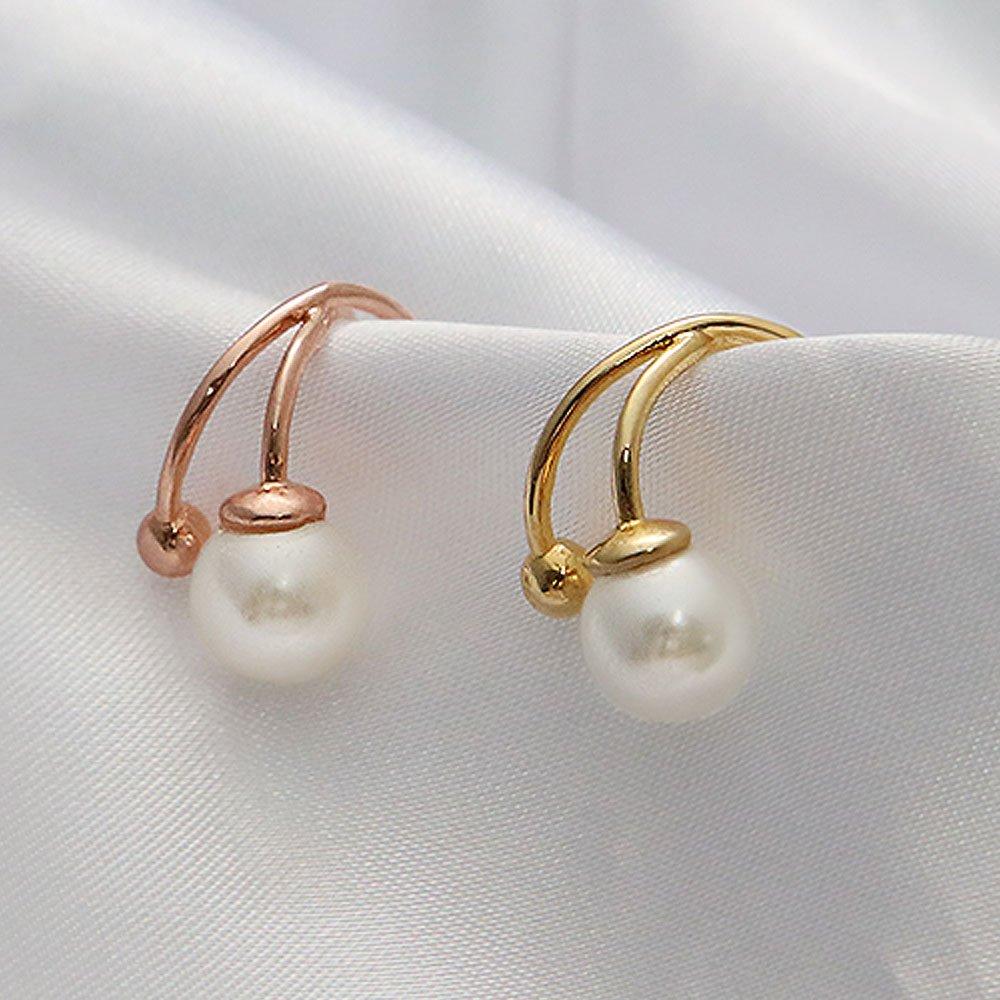 1+1 Pearl Cross Ring Ear Cuff Bracelet [Single Side Sold] Choose 1 of 2