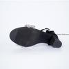 Fashion New Summer Women High Heels Wedding Party Sandals Open Toe Ankle Strap Chunky Heels Rhinestone Platform Sandals Diamond Shoes