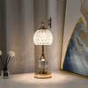 New Metal Crystal Acrylic Desk Lamp, Bedroom Charging Touch Light, Nordic Retro Atmosphere Decoration, Small Night Light