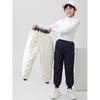 Children's Winter Thickened Trousers Warm Medium-Large Child Solid Color Casual Pants