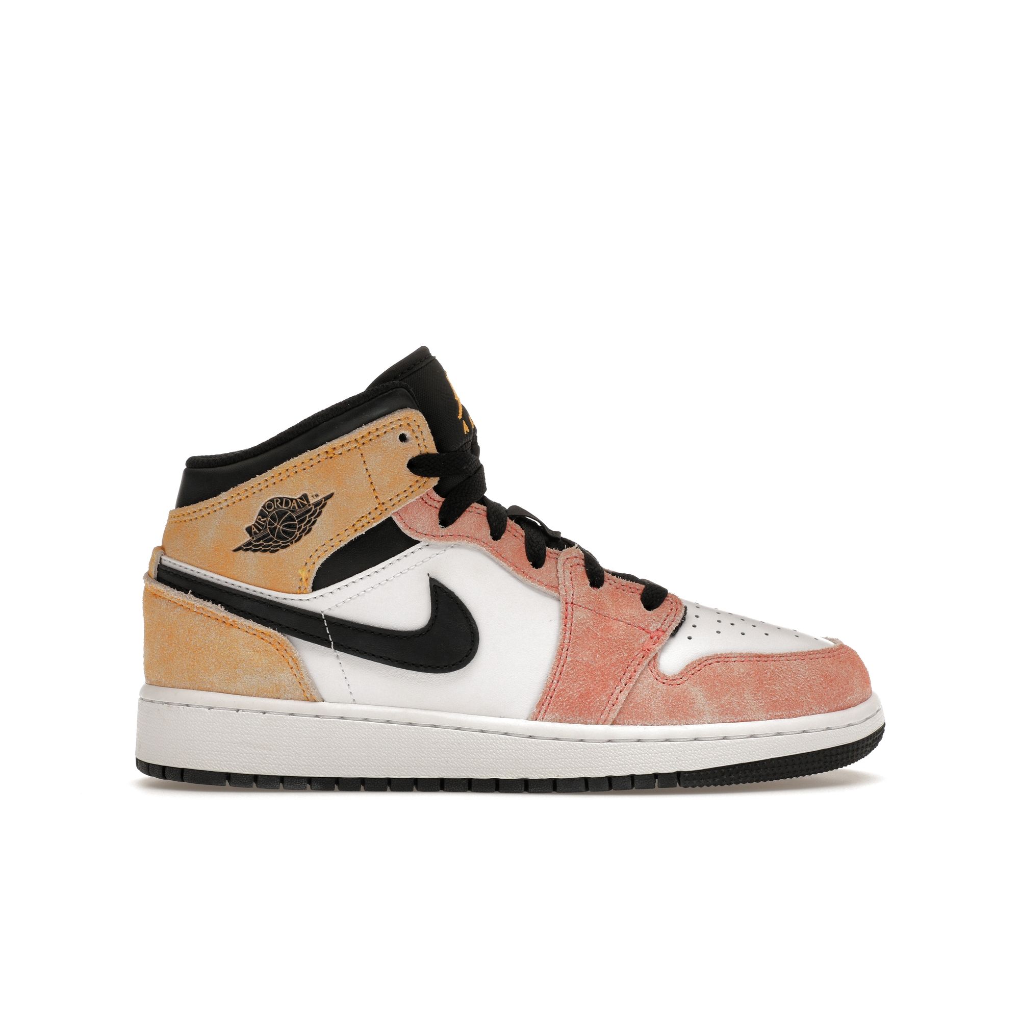 Air Jordan AJ1 Mid GS Youth White Orange Gold DX4365-800 EU 39