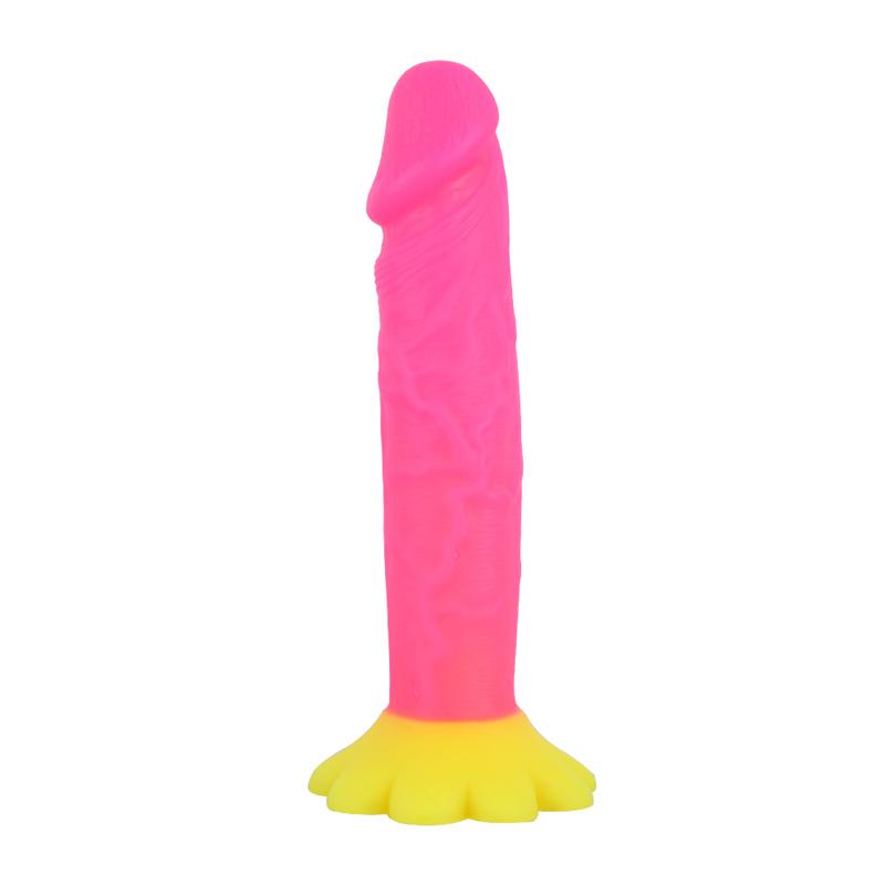Small Obscene Stick Female New Unique Chrysanthemum Chassis Double Layer Silicone Small Penis Simulation Mini Penis