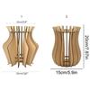 3D Wooden Puzzle Vase Wood Craft Fake Bouquet Holder Creative Flower Display Stand  Coffee Shop