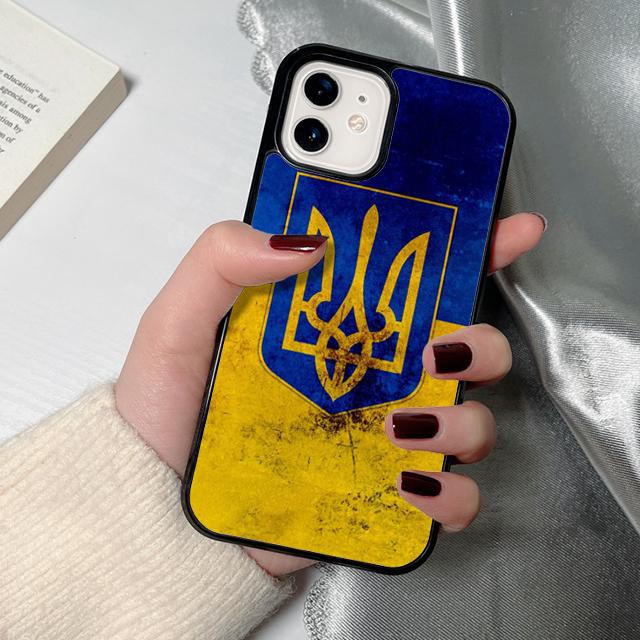 U-kraine Flag Phone Case for iPhone 17 Air 16 15 14 12 13 PLUS 11 PRO MAX Back Cover Fundas