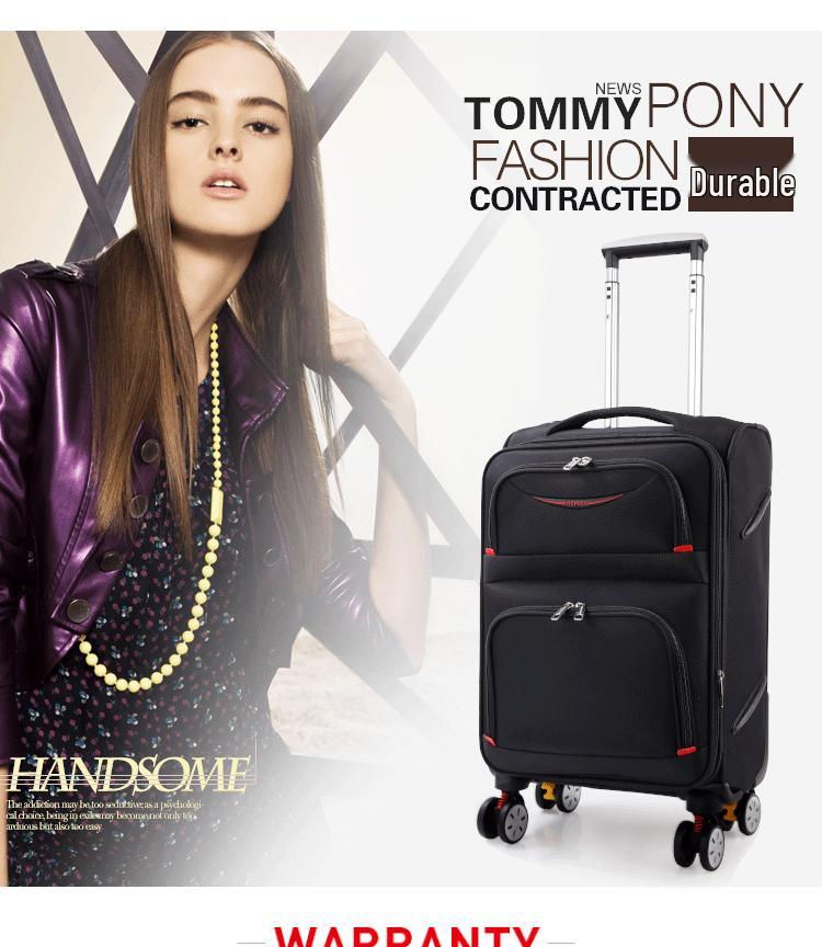 Universal Waterproof Oxford Wheel Carry-On Luggage for Students and Women