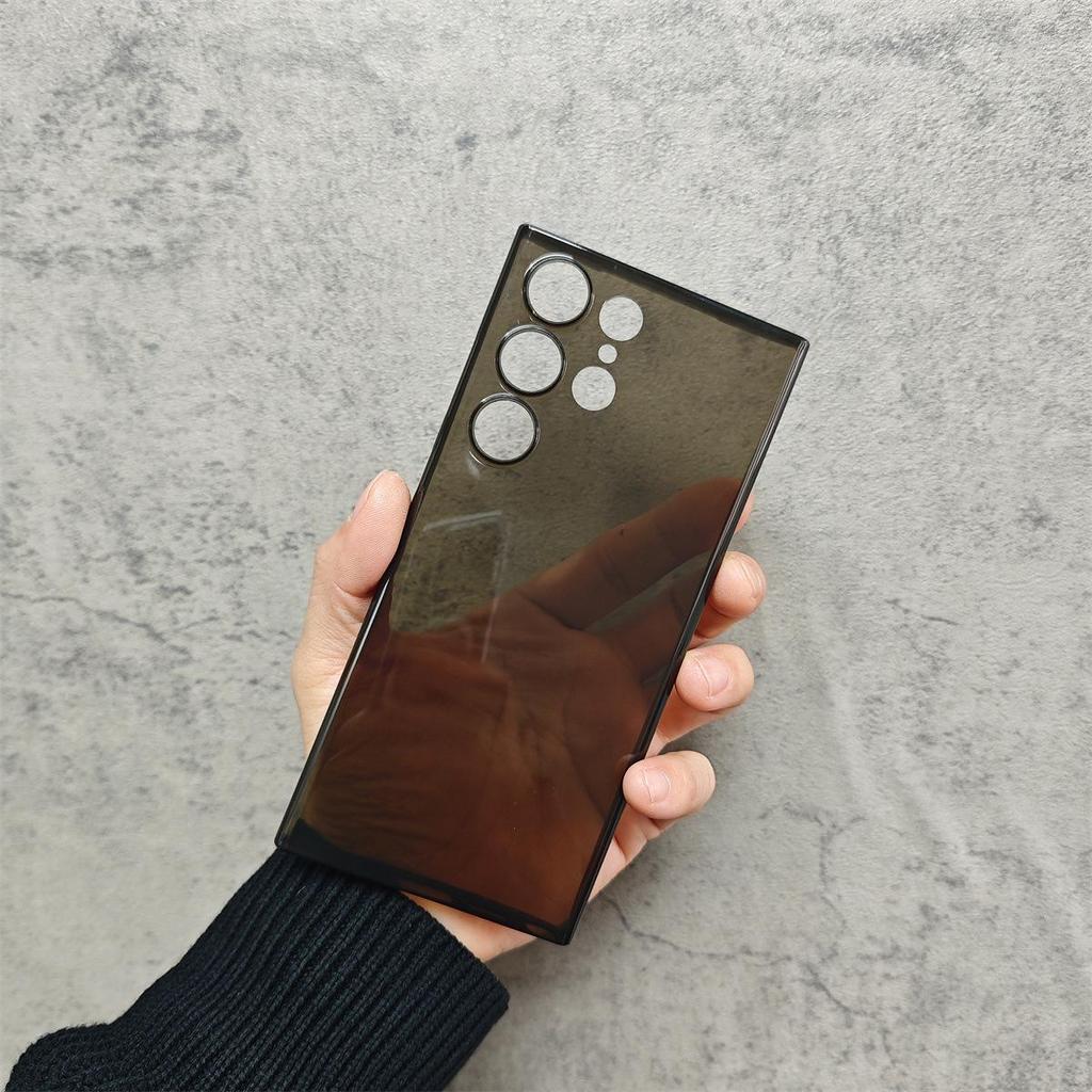 "S24Ultra Hot-Selling Ultra-Thin Non-Yellowing Frosted Hard Transparent PP Case for Samsung S25U/S23+"