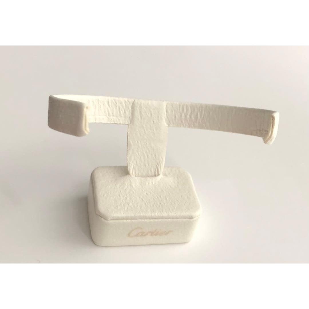 Used Cartier Cartier white leather watch stand watch stand