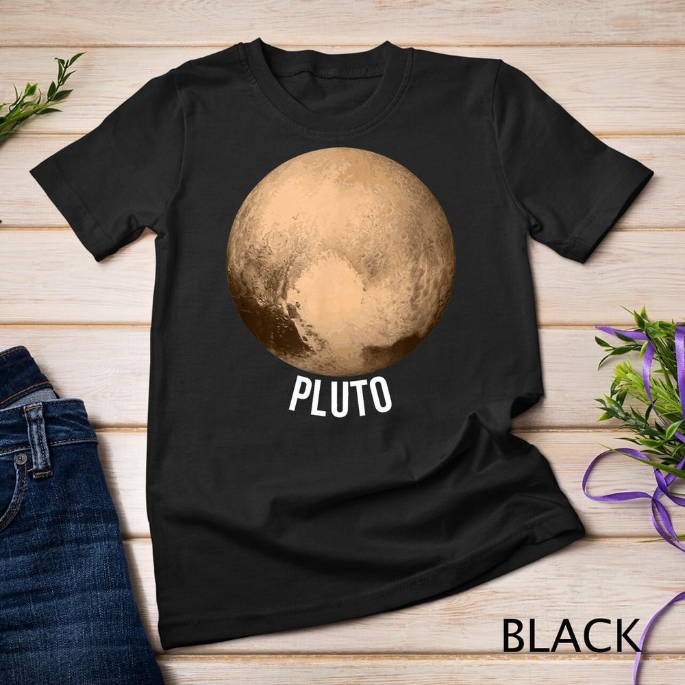 

Pluto Dwarf Planet Astronomy Fan New Horizons Science Heart Unisex T-shirt 4XL