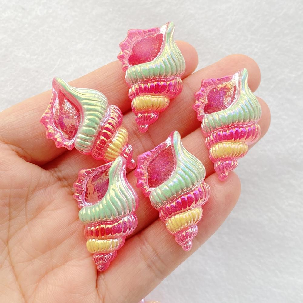 10 Stück Neue Süße Harz Cartoon Muschel, Seestern Serie Flache Rückseite Scrapbooking DIY Schmuck Bastel Dekoration Zubehör
