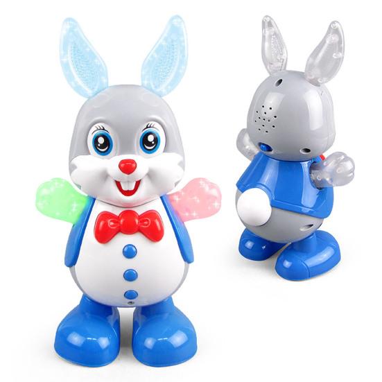 Electric Singing Dancing Animal Toy Cartoon Duck Rabbit Frog Bee Toy Toddlers Boys Girls Interactive Wiggling Animal Musical Toy