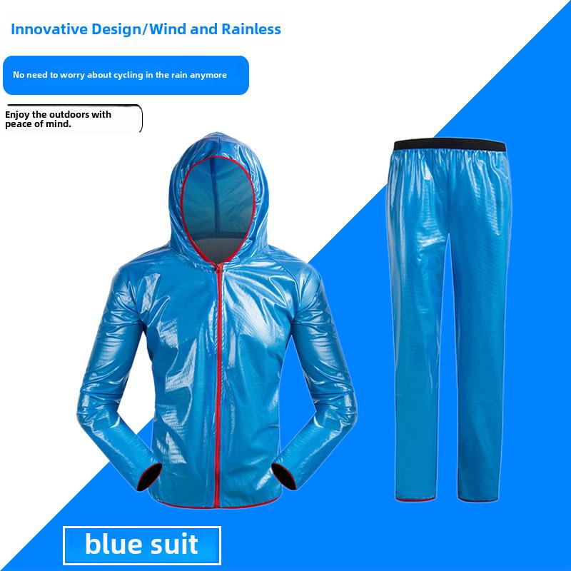 Светоотражающий Водонепроницаемый Комплект Дождевика и Брюк для Электровелосипеда/Мотоцикла XL