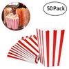 20/50pcs Popcorn Box Buckets Fries Cup Movie Night Kids Birthday Party Favors Snack Container Bag Wedding Christmas Supplies