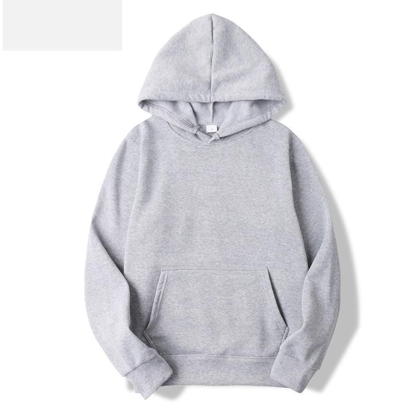 Cross-border e-commerce solid colors can be made into hoodies and sweaters for men and women with the same fashion brand hoodies