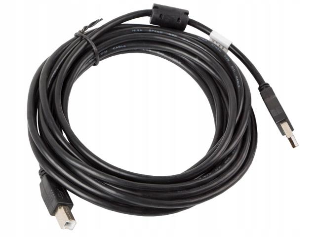 USB 2.0 Lanberg AM-BM Cable Ferryt 5m Black