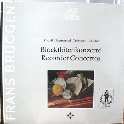 LP Record FRANS BRGGEN CONCENTUS MUSICUS WI  Blockfltenkonzerte  Recorder Conc SAWT9533 Telefunken Germany Classical Used